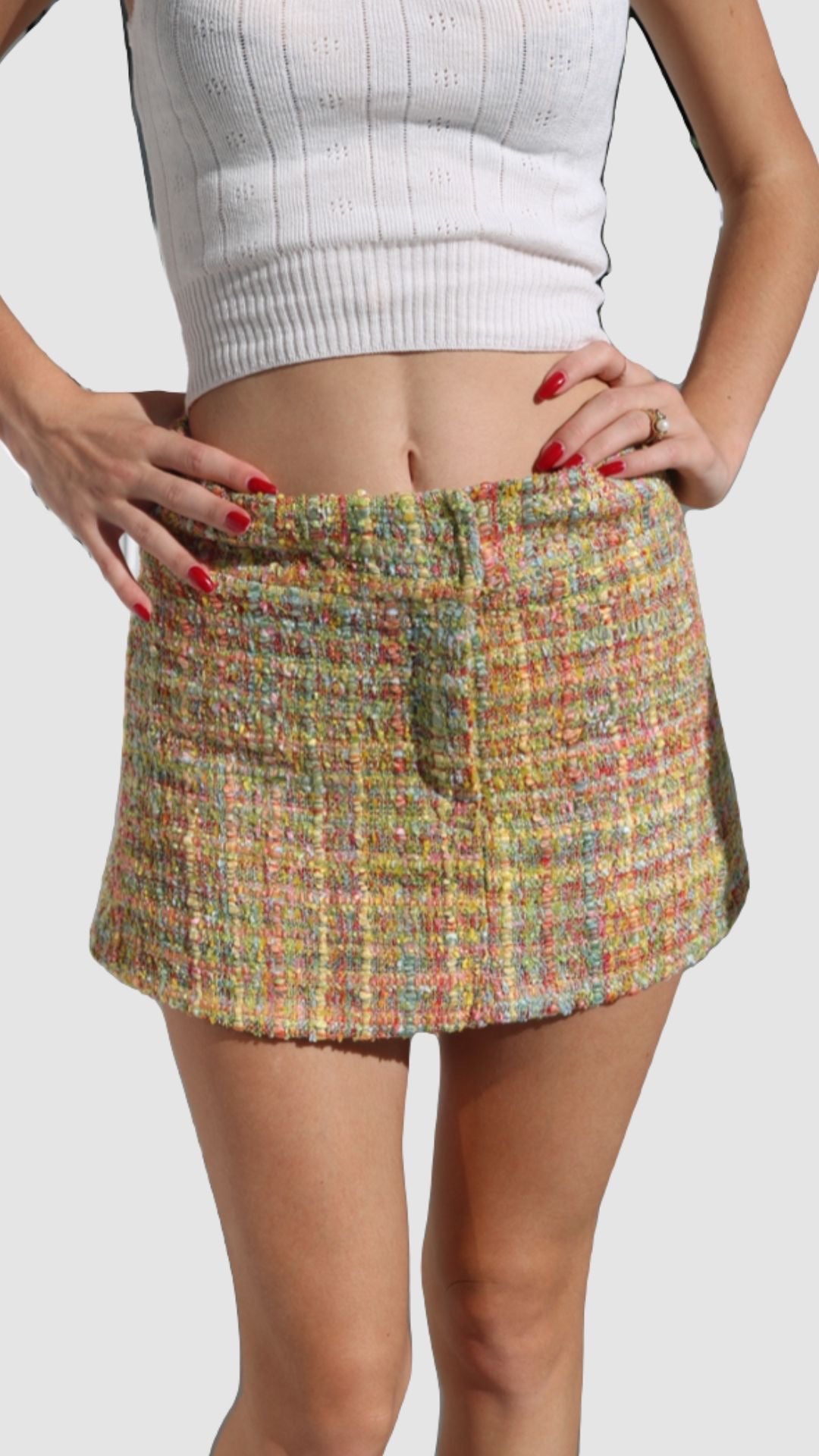 Kissed in Tweed Skirt