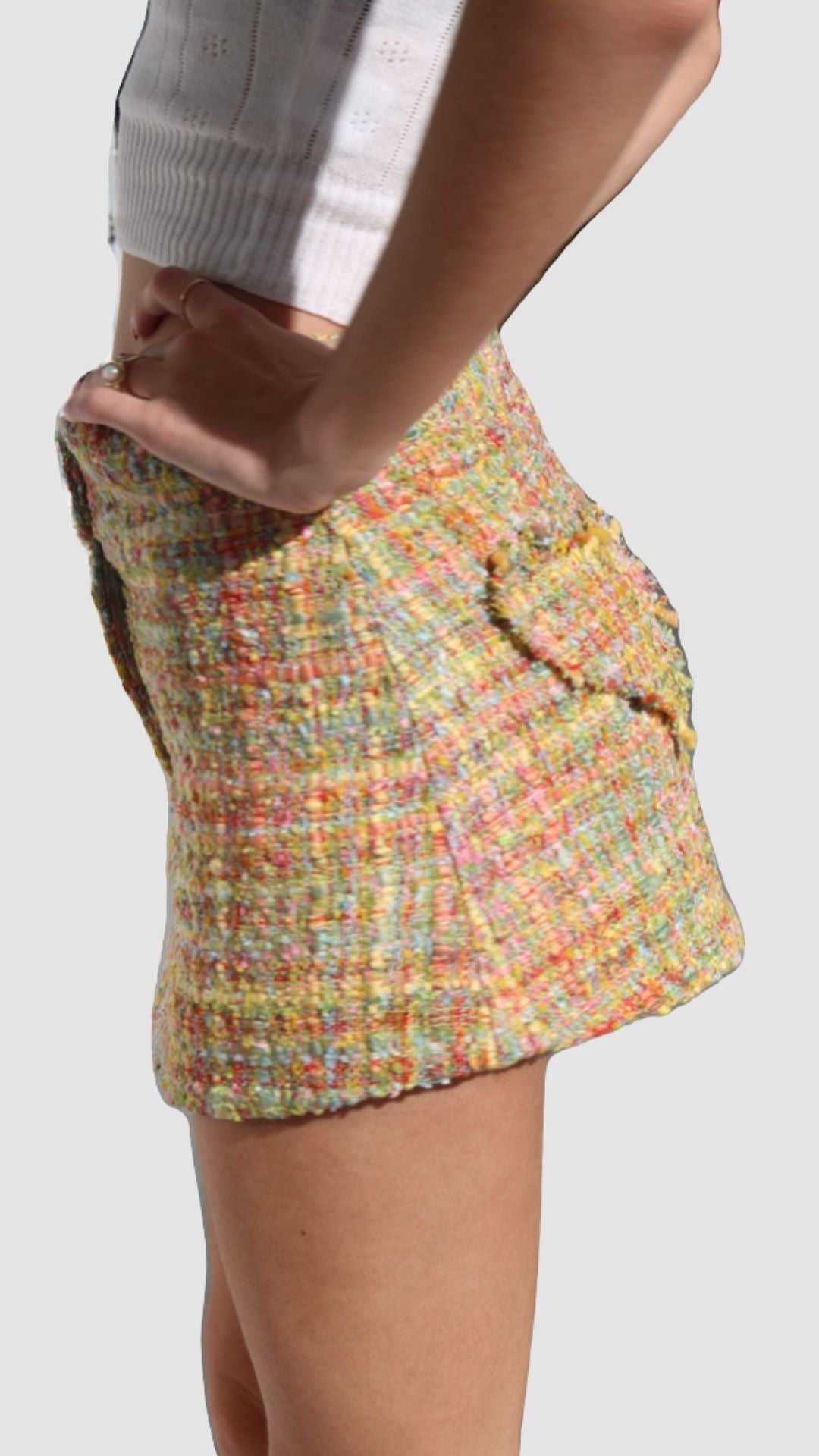 Kissed in Tweed Skirt